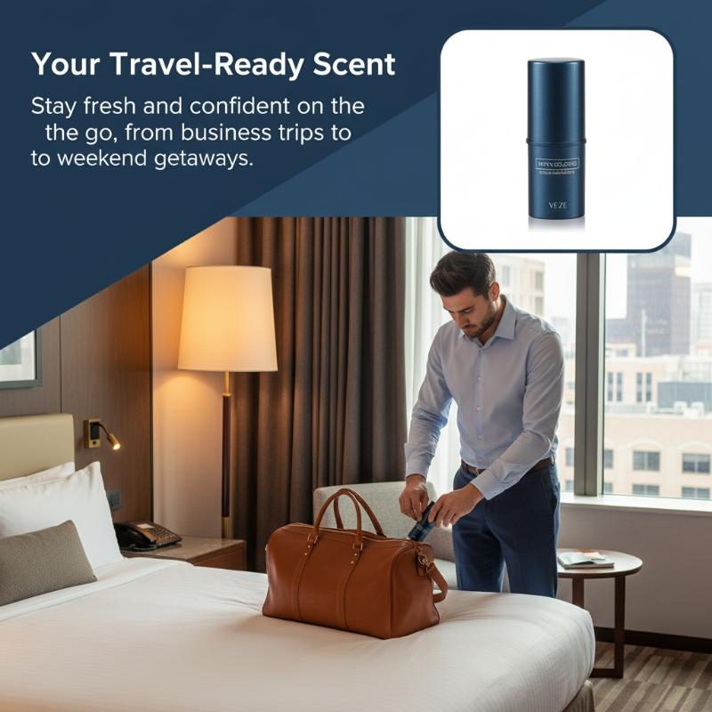 Cologne Solid Balm - عطر رجالي صلب بالفيرومونات برائحة منعشة،