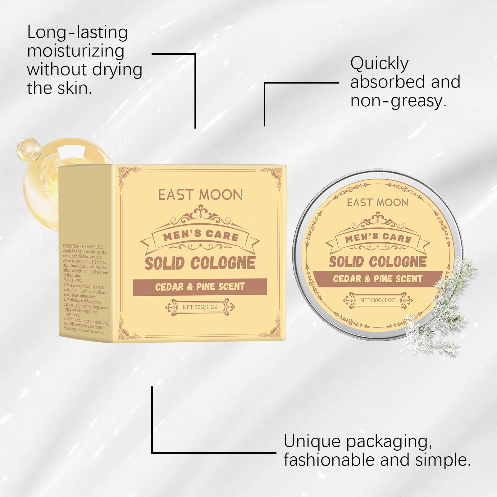 عطر خشب الأرز الصلب من إيست مو - مراجعة Cologne Solid Balm وسعره